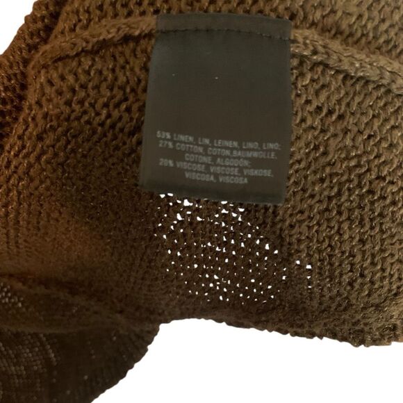 Anthro Angel of the North Brown Open-Knit Drape Cardigan XS – Layering Essential - Picture 4 of 5